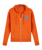 Men Full Zip Cotton Cashmere Cardigan Carrot front view