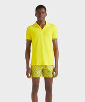 Men Cotton Polo Solid Sun front worn view