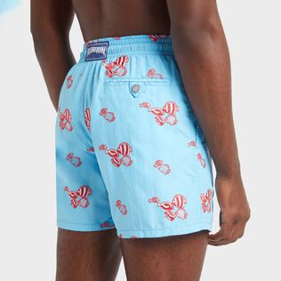 Bañador con bordado Fishy Vibes para hombre Blue topaz detalles vista 2