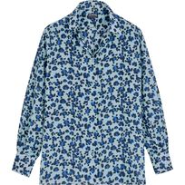 Women Organic Cotton Veil Shirt Turtles Leopard- Vilebrequin x Angelo Tarlazzi Thalassa front view