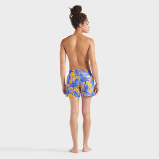 Men Stretch Short Swim Shorts Poulpes Mango back worn view