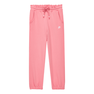 Girls Cotton Jogger Pants Solid Candy front view