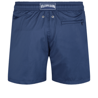Men Swim Trunks Ultra-light and packable Solid Navy back view