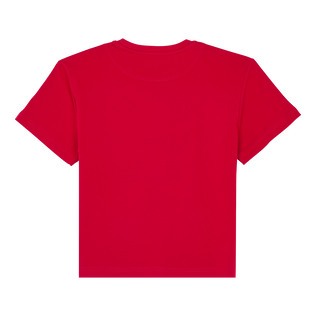 Camiseta de algodón orgánico extragrande con estampado Graphic Lobsters para niño Moulin rouge vista trasera