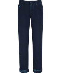 Men 5-Pockets Jeans Requins 3D Dark denim w1 front view