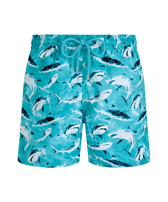 男士 Requins 超轻易收纳游泳短裤 Lagoon 正面图