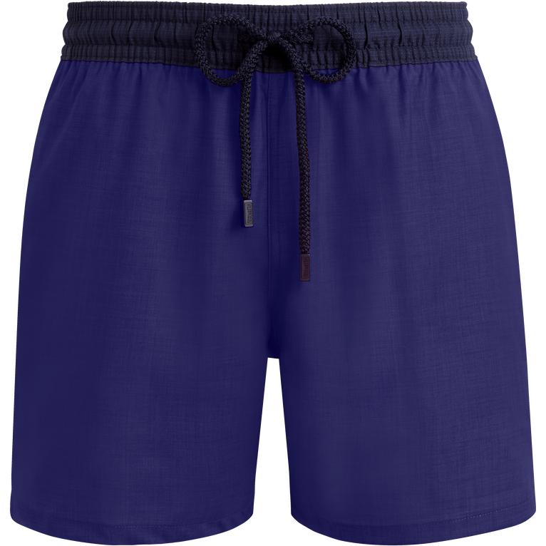 Men Wool Swim Shorts Super 120's - Swimming Trunk - Magnus - Blue - Size XXXL - Vilebrequin