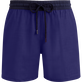 Bañador de lana para hombre Super 120' Purple blue vista frontal