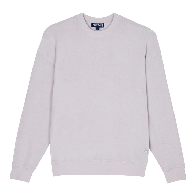 Unisex Terry Crewneck Sweatshirt Solid - Sweet - Purple - Size XL - Vilebrequin