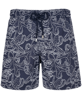 Men Swim Trunks Poulpes Bicolores Navy front view