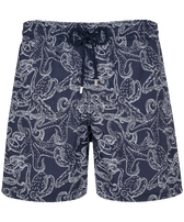 Pantaloncini mare uomo Poulpes Bicolores Blu marine vista frontale