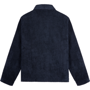 Women Terry Jacket - Vilebrequin x Ines de la Fressange Navy back view