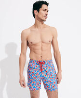 Men Swim Shorts Ultra-light and Packable Crabs & Shrimps Earthenware front worn view