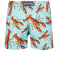 Maillot de bain court stretch homme Lobster Lagon vue de dos
