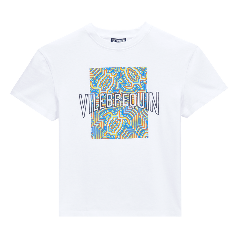 Boys Cotton T-shirt Tortues Hypnotiques - Tee Shirt - Gabin - White - Size 2 - Vilebrequin