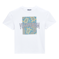 Boys Cotton T-shirt Tortues Hypnotiques White front view