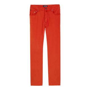 Solid Jeans aus Leinendrill im Fünf-Taschen-Design für Herren Tomato Vorderansicht