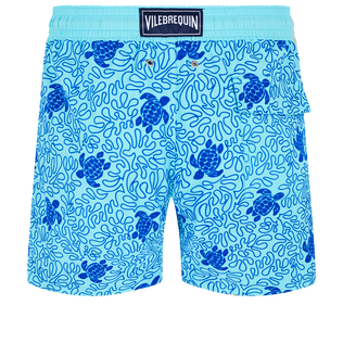 Bañador con estampado Turtles Splash para hombre Lazulii blue vista trasera
