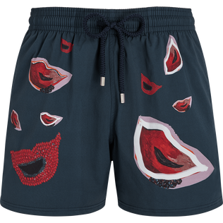 Pantaloncini mare uomo elasticizzati Passion - Vilebrequin x Deux Femmes Noires Goa vista frontale