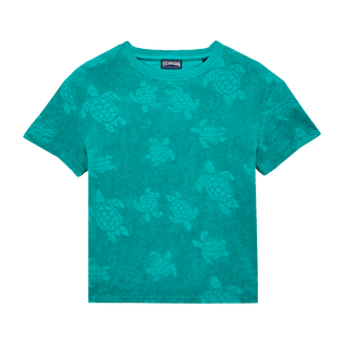 T shirt bambino 2025 tinta unita verde