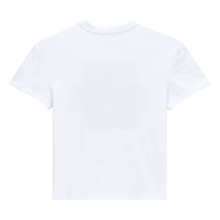 Boys Cotton T-shirt Tortues Hypnotiques White back view