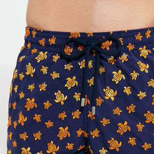Men Embroidered Swim Shorts Micro Ronde Des Tortues - Limited Edition Navy details view 2