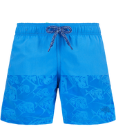 Boys Swim Shorts Water-reactive Piranhas Earthenware front view