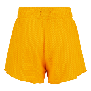Girls' Textured Shorts - UV Protect Sunflower back view