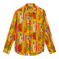 Camicia unisex leggera in voile di cotone Sunny Streets Sole vista frontale