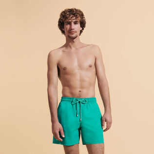 Men Swim Trunks Water-reactive Rascasses Tropezian green details view 2