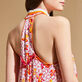 Women Long Dress Iris Lace- Vilebrequin x Poupette St Barth Shocking pink 细节视图4