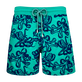 Bañador con estampado de tacto aterciopelado Poulpes para hombre Emerald vista frontal
