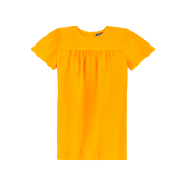 Vestito bambina in lino tinta unita Mango vista frontale