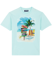 Camiseta de algodón con estampado Holidays Signpost para hombre Thalassa vista frontal