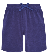 Women Terry Shorts Solid Midnight front view