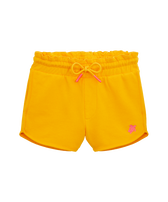 Pantalones cortos de algodón orgánico con bordado de tortuga para niña Mango vista frontal