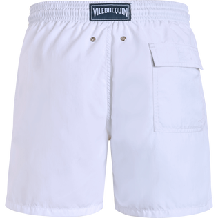 Men Swim Shorts - Vilebrequin x Ines de la Fressange White back view