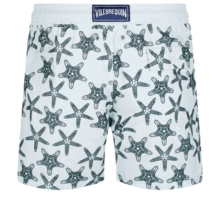 男士 Starfish Dance 植绒游泳短裤 Glacier 后视图