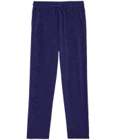 Men Terry Pants Solid Midnight front view