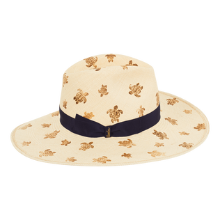 Strohhut für Damen - Vilebrequin x Borsalino Sand Vorderansicht