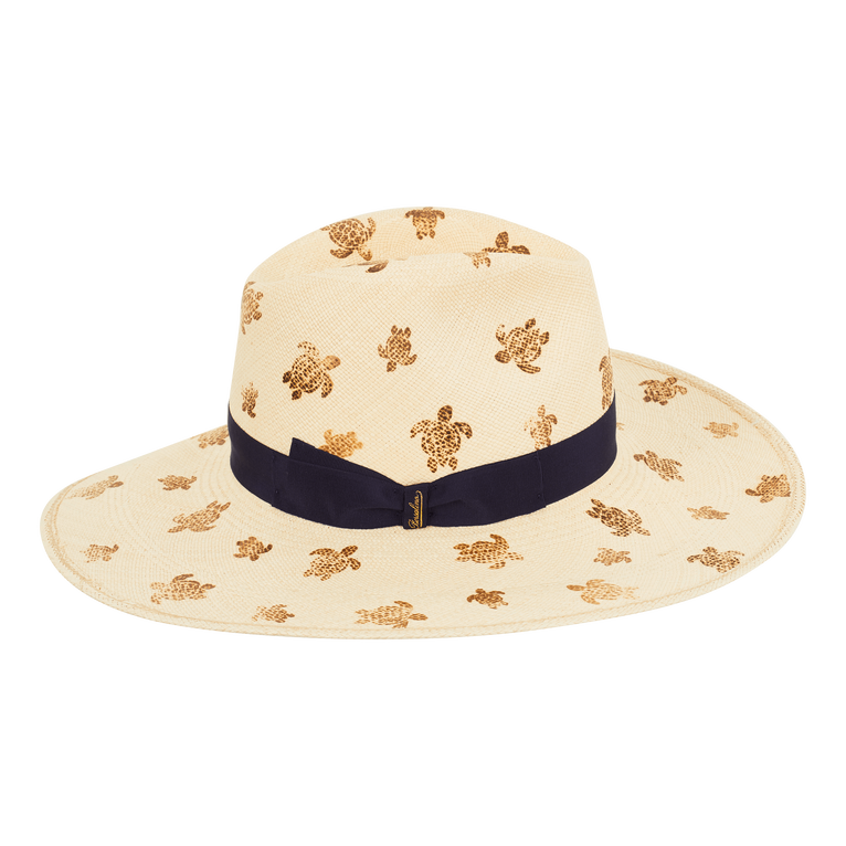 Women Straw Hat - Vilebrequin X Borsalino - Hat - Claudia - Beige - Size M - Vilebrequin