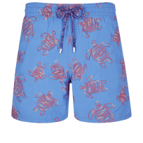 Men Swim Shorts Embroidered VBQ Turtles - Limited Edition Earthenware front view
