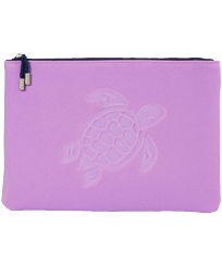 Zipped Turtle Beach Pouch Cyclamen front view