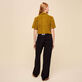 Solid Unisex Hose aus Frottee Schwarz Details Ansicht 3