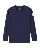 Men Rashguard Solid Navy front view