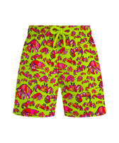 Ultraleichte und verstaubare Hermit Crabs Badeshorts für Jungen Chartreuse Vorderansicht