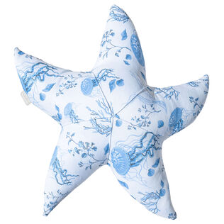 Medusa and Shells Starfish Cushion – VBQ x MX HOME White 正面图