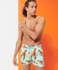 男士 Lobster 弹力游泳短裤 Lagoon 正面穿戴视图