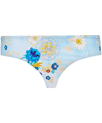 Women Bikini Bottom Covering Brief Belle Des Champs Soft blue front view