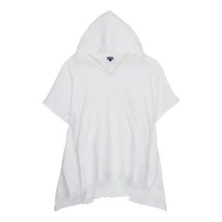 Terry Poncho White front view